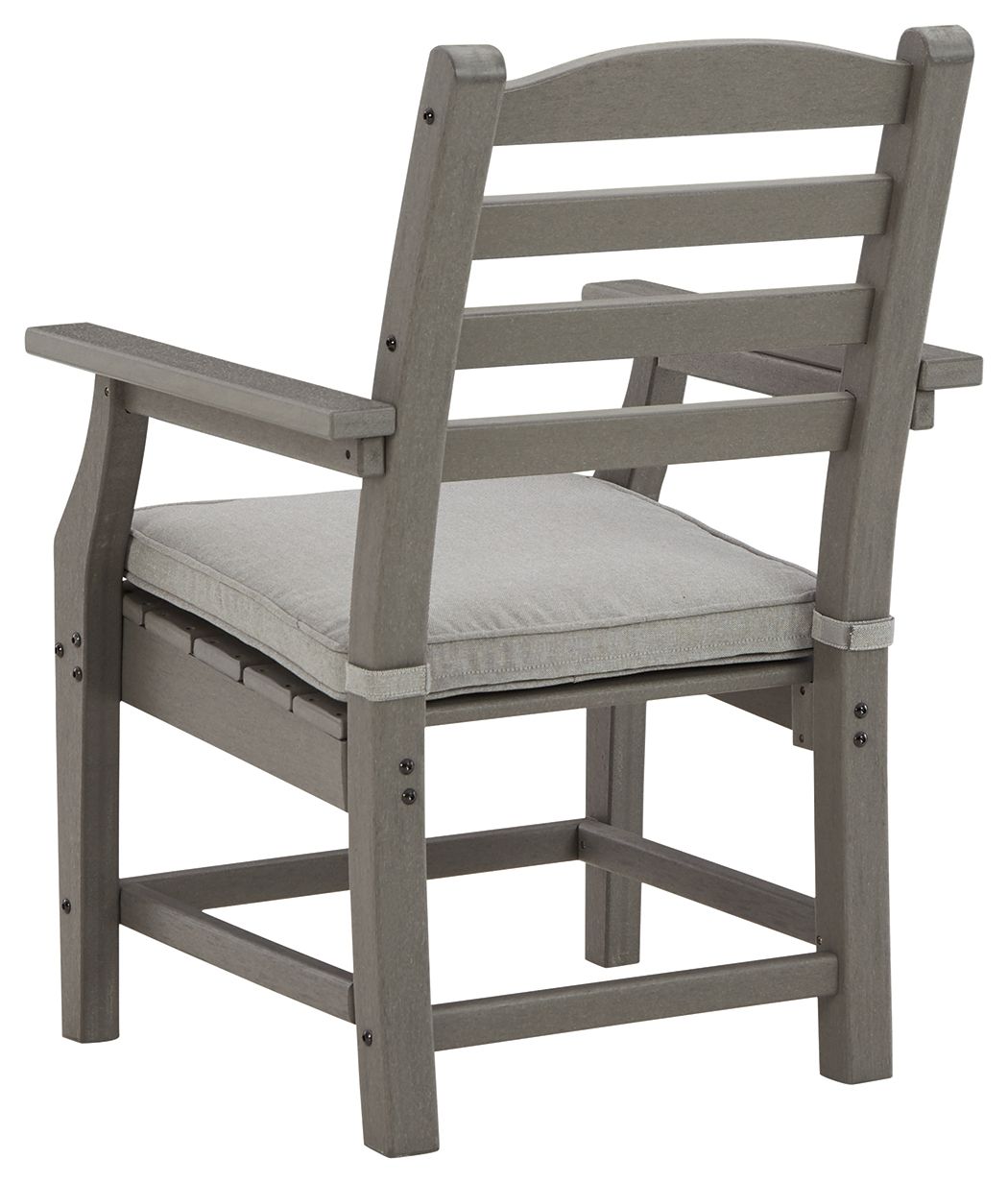 Visola - Gray - Arm Chair With Cushion (Set of 2) - Hornell Furniture Outlet