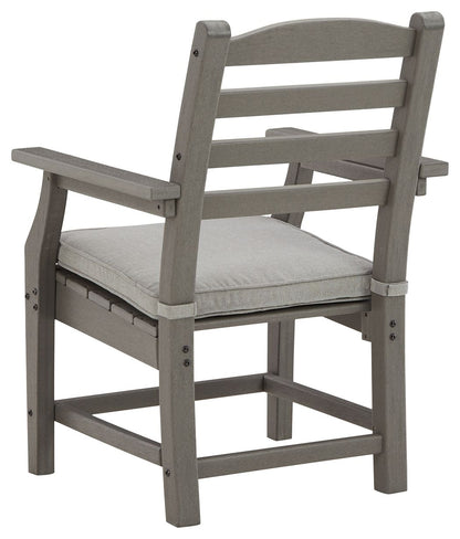 Visola - Gray - Arm Chair With Cushion (Set of 2) - Hornell Furniture Outlet