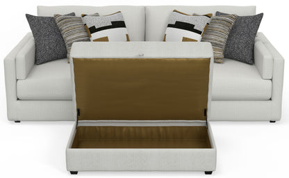Trevor - Extra Deep Oversized Sofa With Included Storage Cocktail Ottoman - Hornell Furniture Outlet