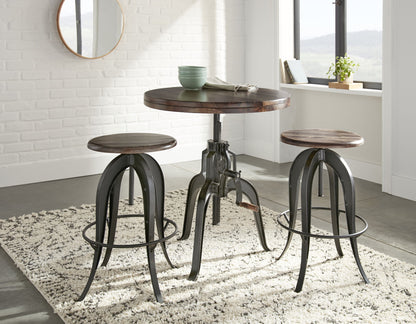 Sparrow - Dining Set With Round Counter Table - Hornell Furniture Outlet
