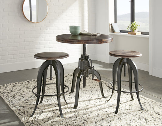 Sparrow - Dining Set With Round Counter Table - Hornell Furniture Outlet