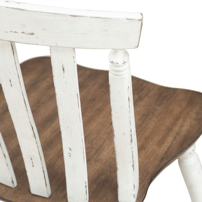 Al Fresco - Slat Back Side Chair (RTA) - White - Hornell Furniture Outlet