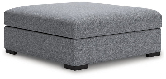 Bealton - Salt And Pepper - Oversized Accent Ottoman - Hornell Furniture Outlet