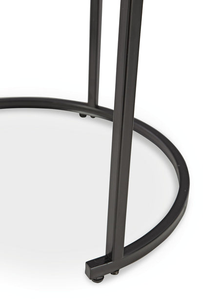 Jusmour - Occasional Nesting Table (Set of 4) - Black / White - Hornell Furniture Outlet