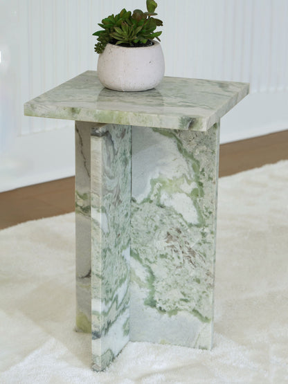 Deaconwell - White / Green - Accent Table - Hornell Furniture Outlet