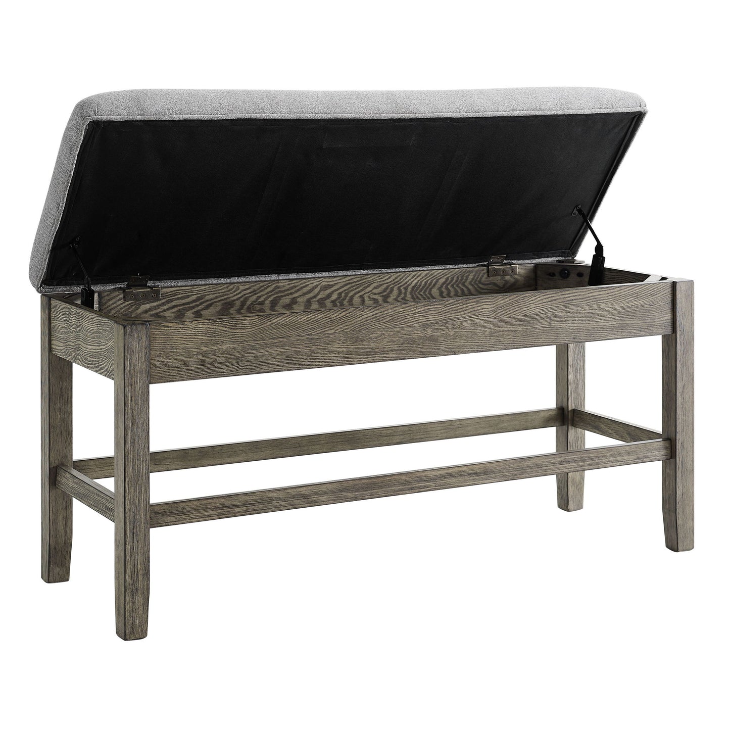 Grayson - Counter Bench - Gray / Light Brown - Hornell Furniture Outlet