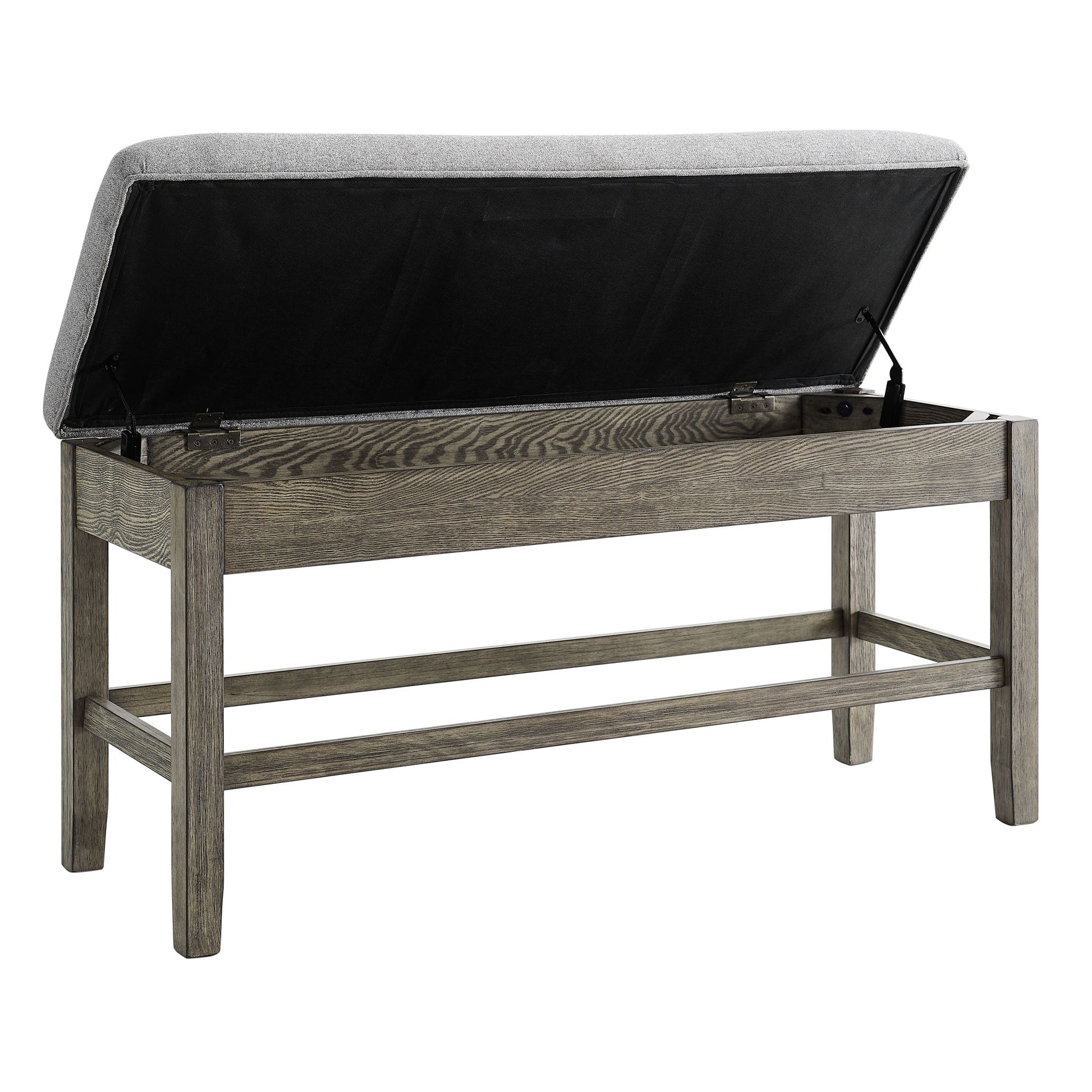Grayson - Counter Bench - Gray / Light Brown - Hornell Furniture Outlet