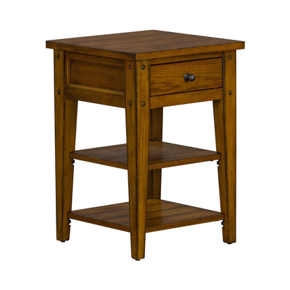 Lake House - Chair Side Table - Hornell Furniture Outlet