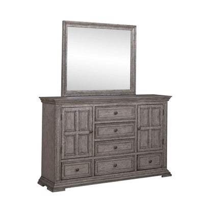 Big Valley - Dresser & Mirror - Hornell Furniture Outlet