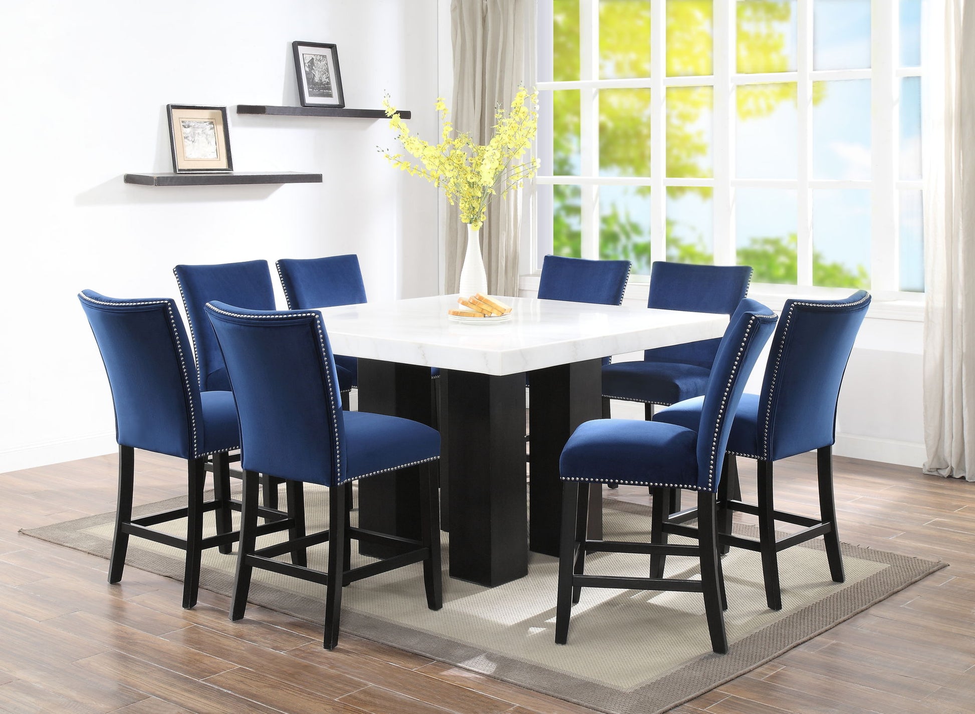 Camilla - Square Dining Table - White - Hornell Furniture Outlet