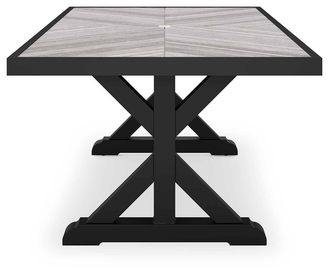Beachcroft - Rect Dining Table W/Umb Opt - Hornell Furniture Outlet