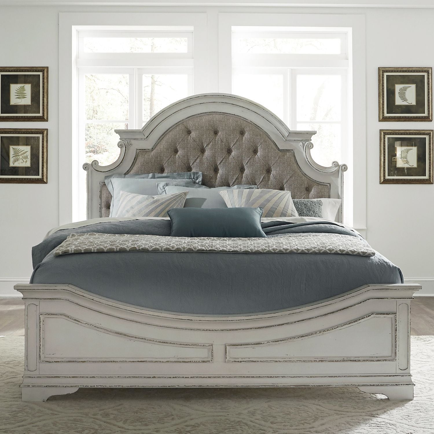 Magnolia Manor - Upholstered Bedroom Set - Hornell Furniture Outlet