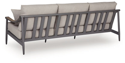 Ocean Beach - Sofa With Cushion - Gray - Hornell Furniture Outlet