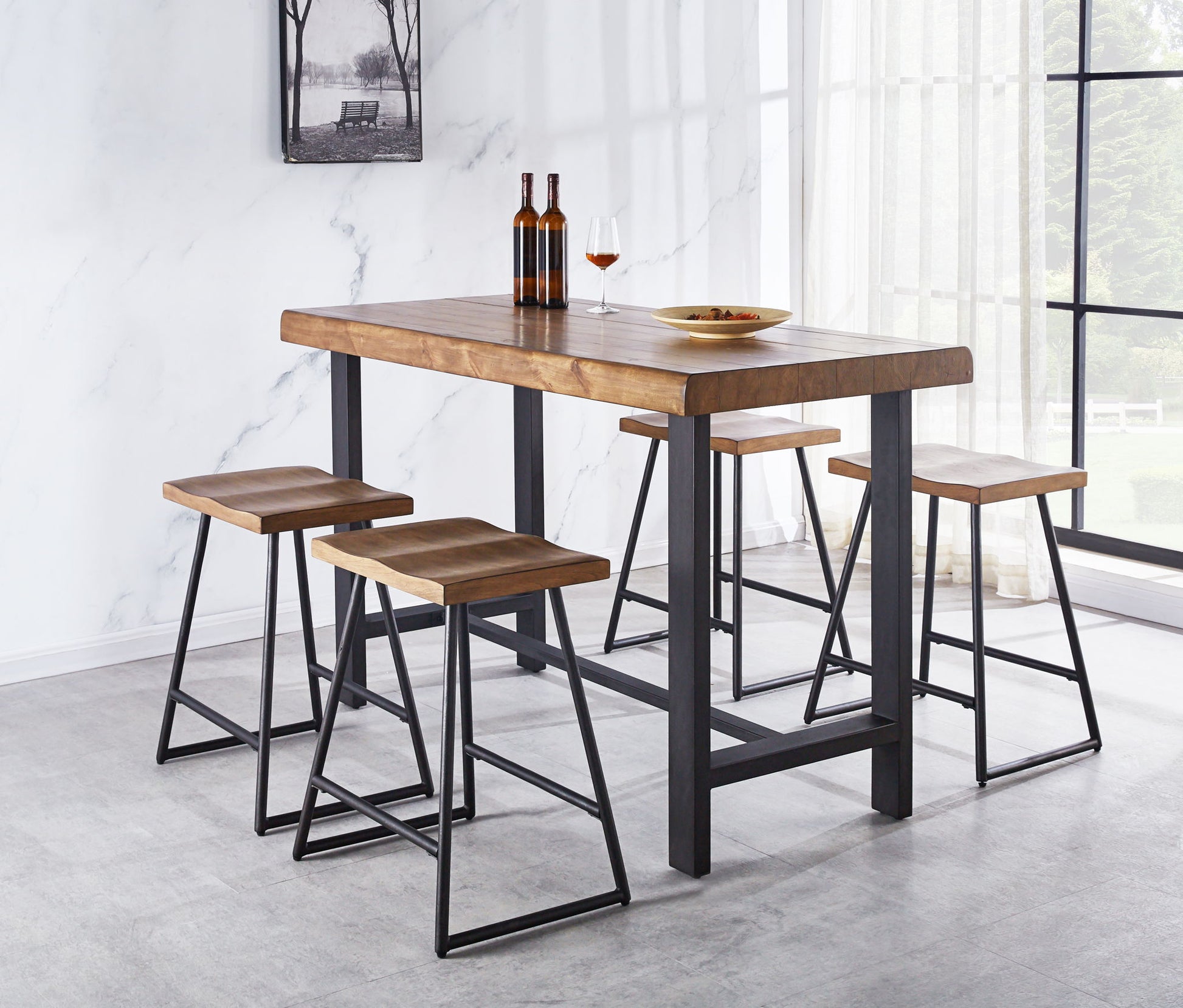 Landon - Counter Stool (Set of 2) - Light Brown - Hornell Furniture Outlet