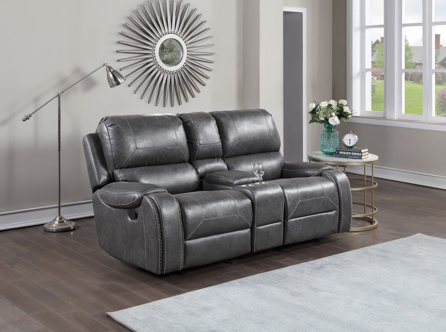 Keily - Manual Motion Glider Loveseat - Hornell Furniture Outlet