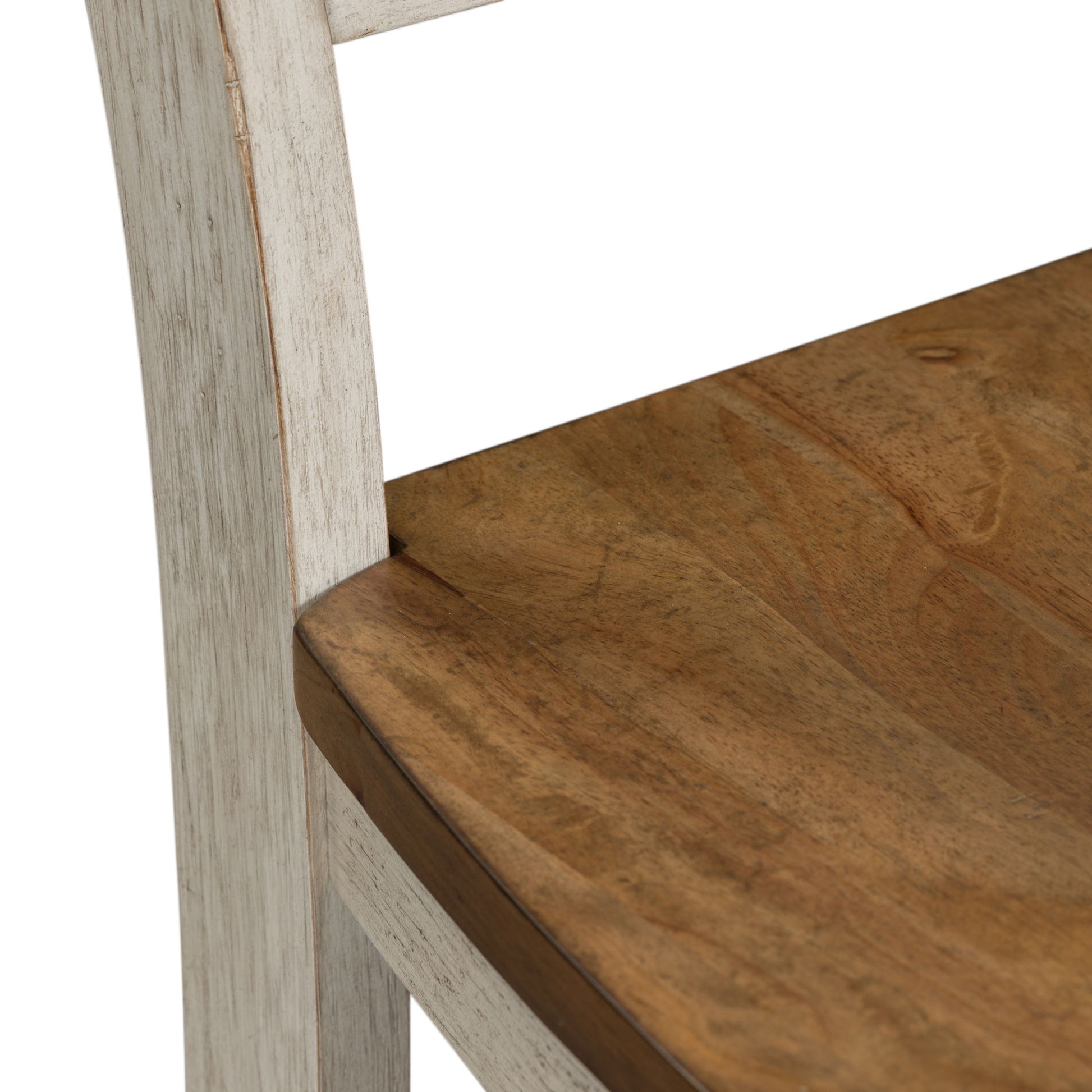 Farmhouse Reimagined - Ladder Back Side Chair - White - Hornell Furniture Outlet