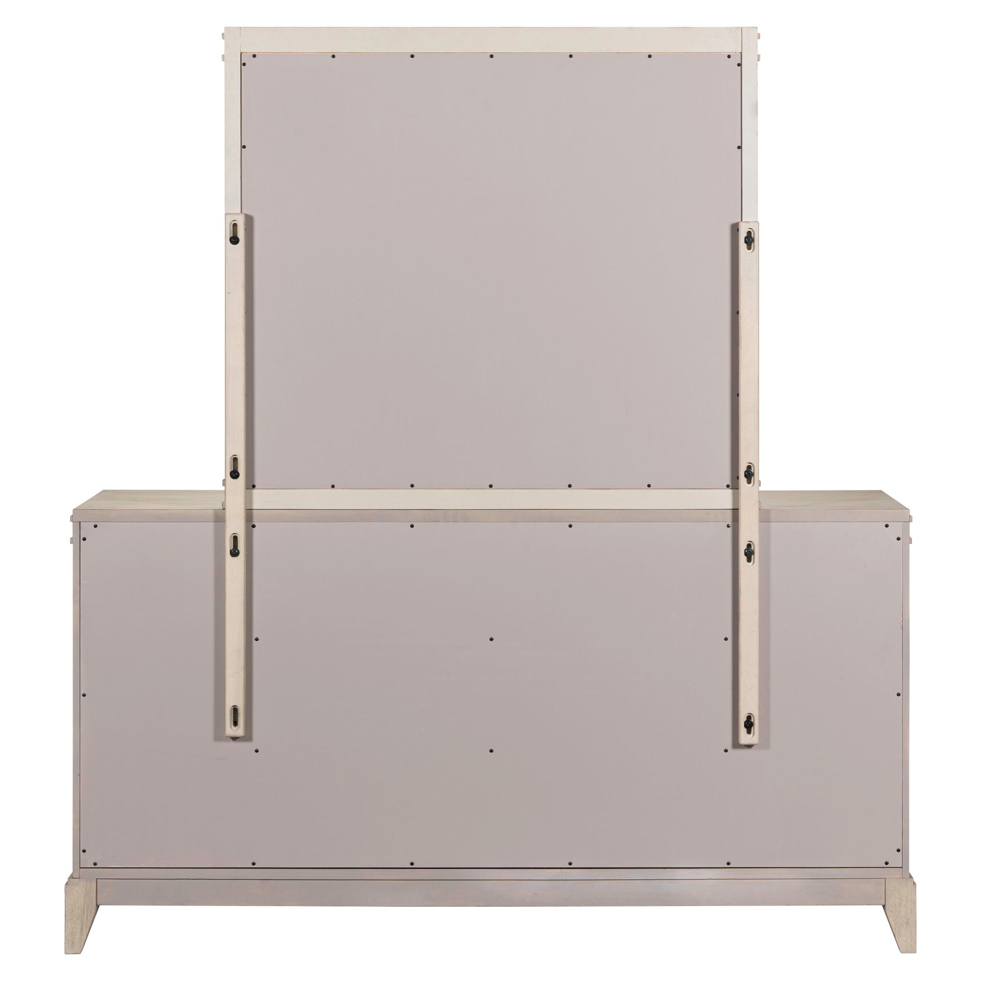 New Haven - Dresser & Mirror - White - Hornell Furniture Outlet