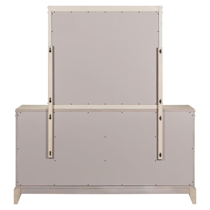 New Haven - Dresser & Mirror - White - Hornell Furniture Outlet