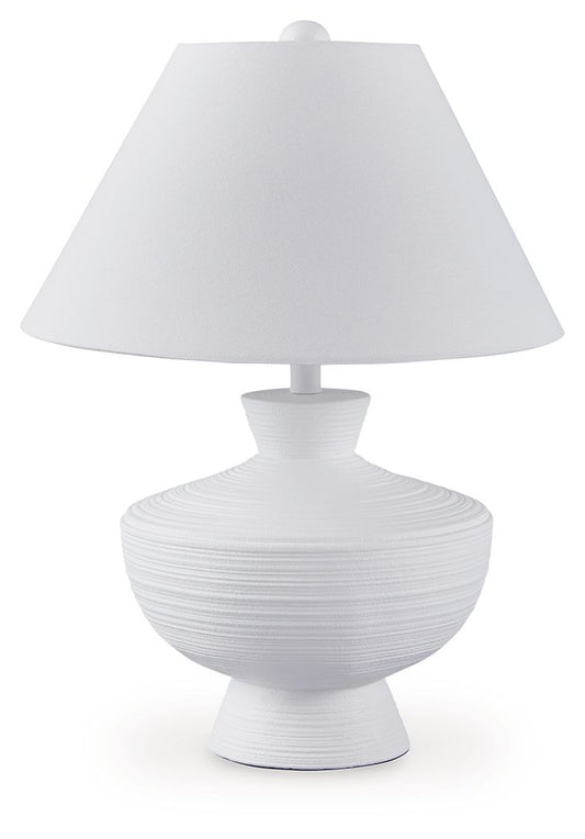 Harelwood - White - Poly Table Lamp - Hornell Furniture Outlet