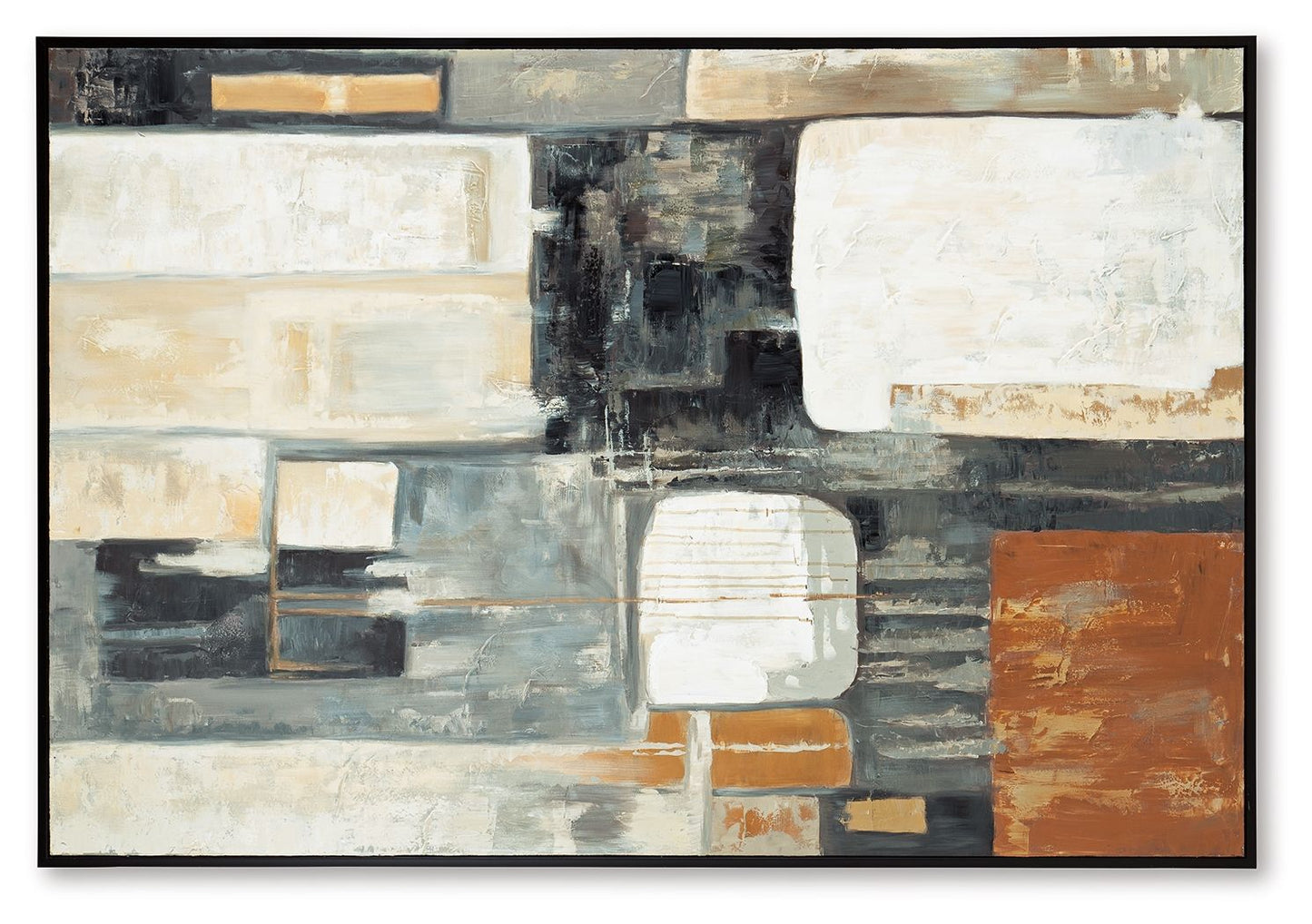 Howford - Brown / Black / Gray - Wall Art - Hornell Furniture Outlet