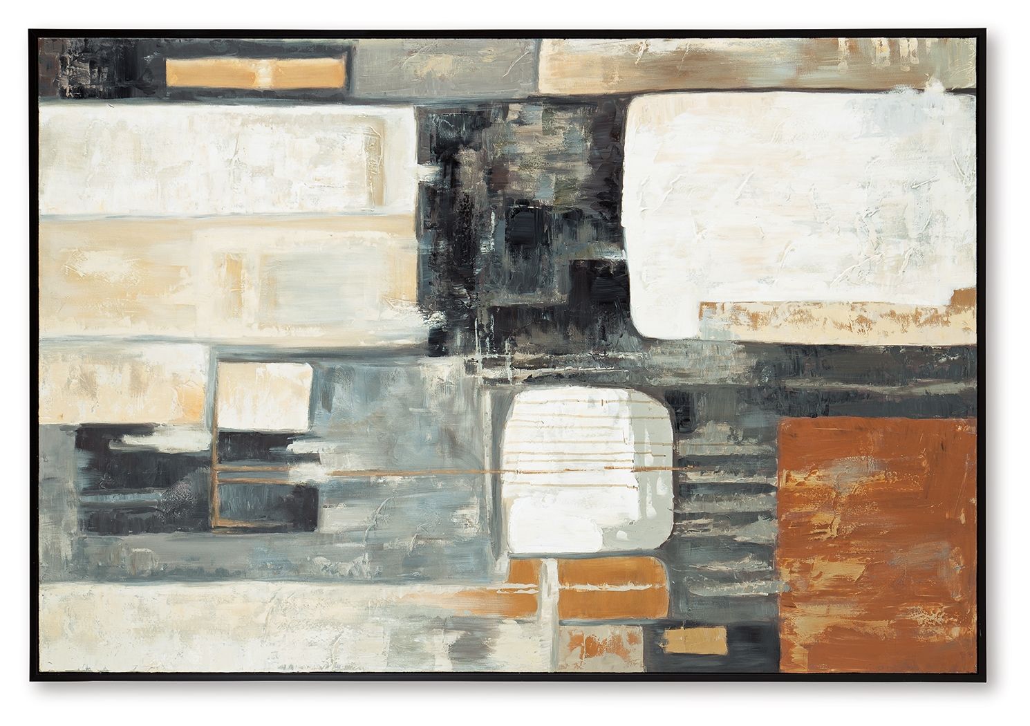 Howford - Brown / Black / Gray - Wall Art - Hornell Furniture Outlet
