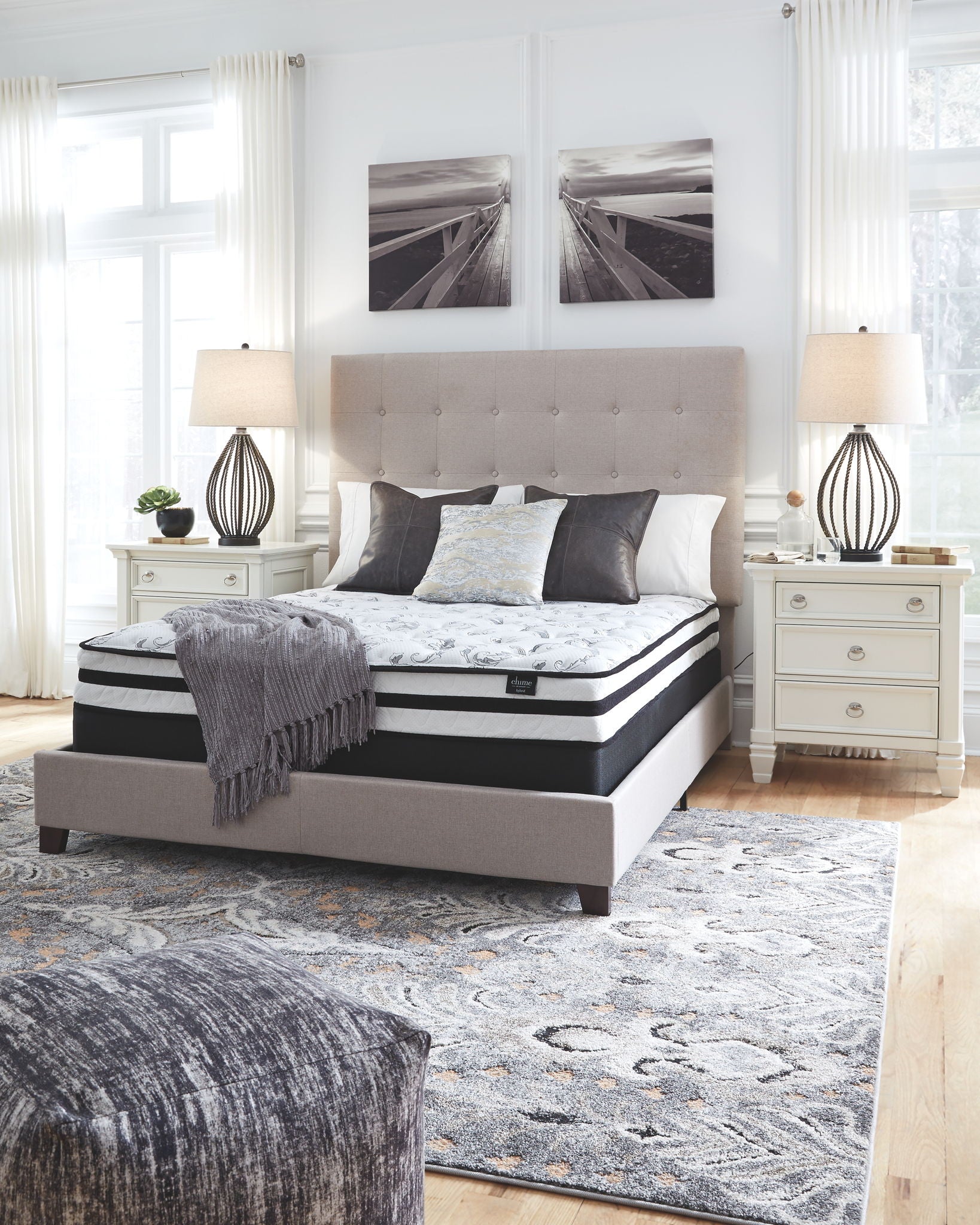 8 Inch Chime Innerspring - Firm Mattress - Hornell Furniture Outlet