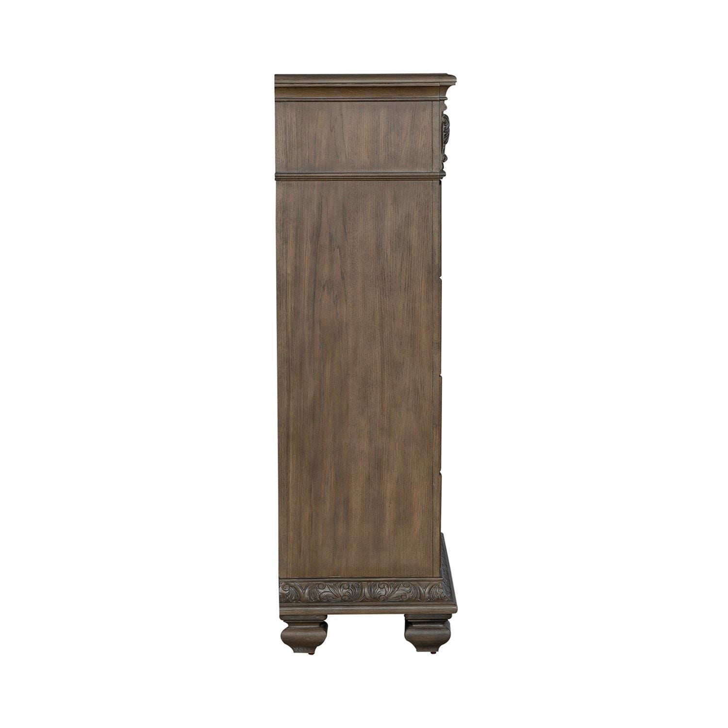 Carlisle Court - 5 Drawer Chest - Medium Brown - Hornell Furniture Outlet
