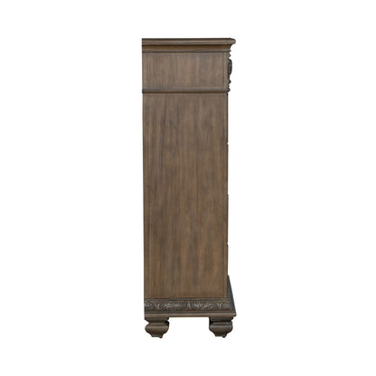 Carlisle Court - 5 Drawer Chest - Medium Brown - Hornell Furniture Outlet