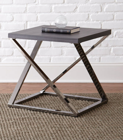 Aegean - End Table - Gray - Hornell Furniture Outlet