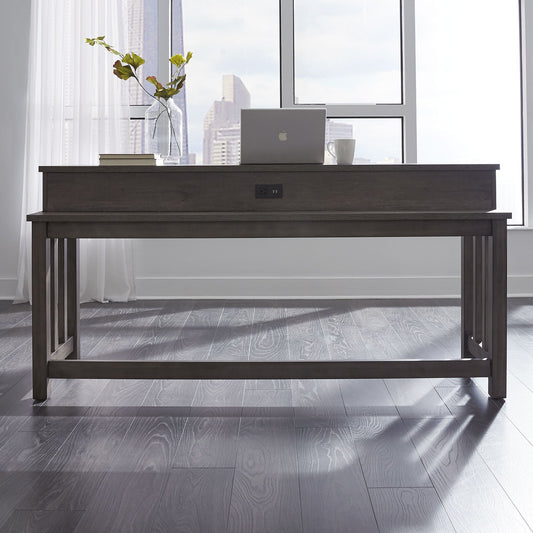 Tanners Creek - Console Bar Table - Dark Gray - Hornell Furniture Outlet