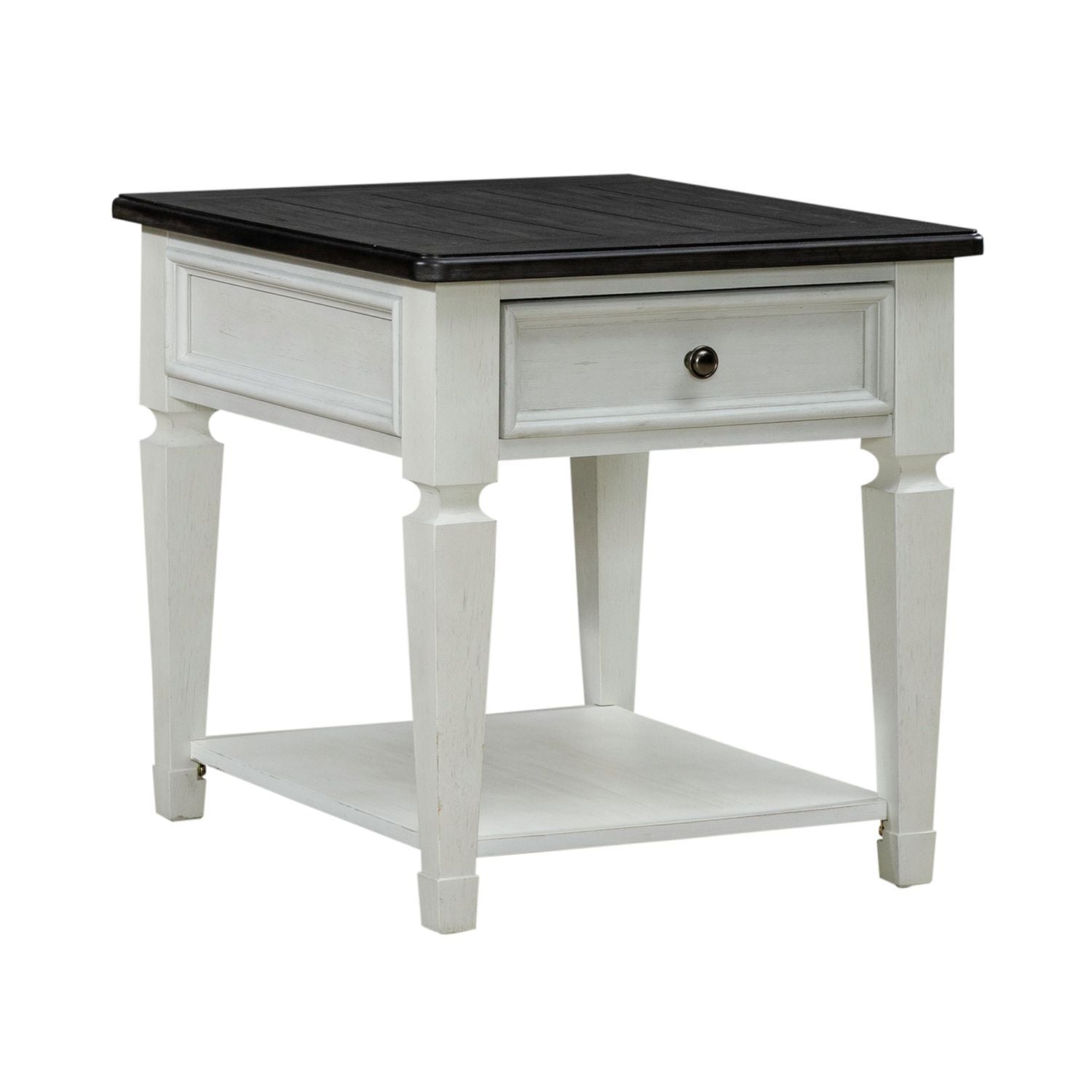 Allyson Park - Drawer End Table - White - Hornell Furniture Outlet