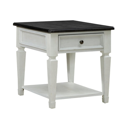Allyson Park - Drawer End Table - White - Hornell Furniture Outlet