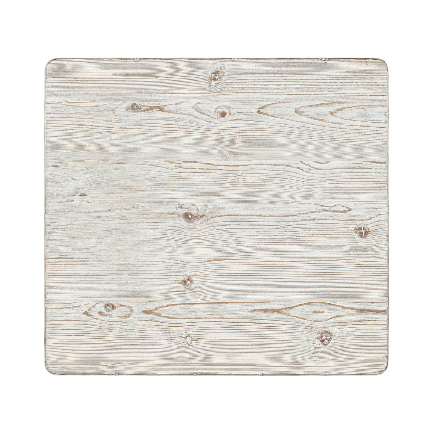 Backroads - End Table - Weathered White & Parchment Brown - Hornell Furniture Outlet