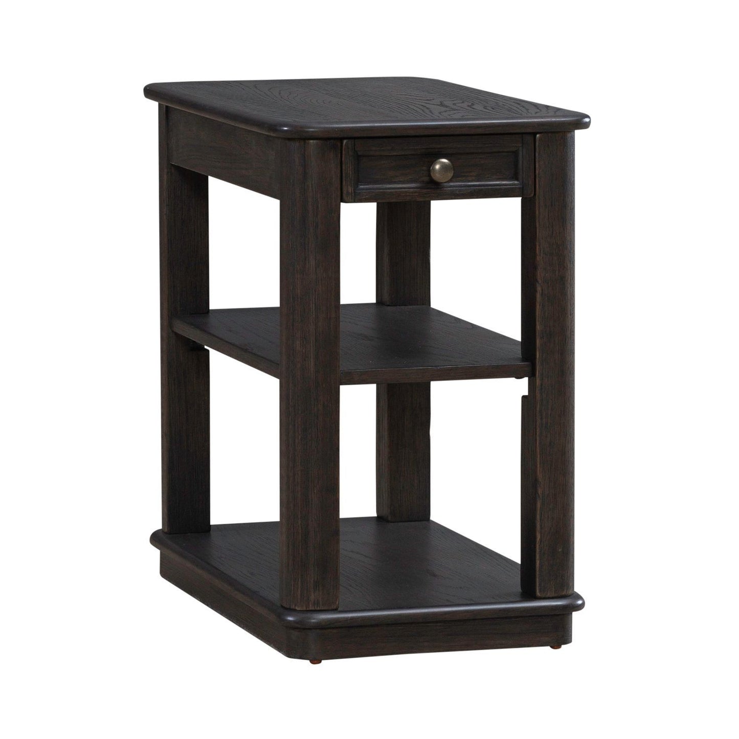 Wallace - Chair Side Table - Brown - Hornell Furniture Outlet