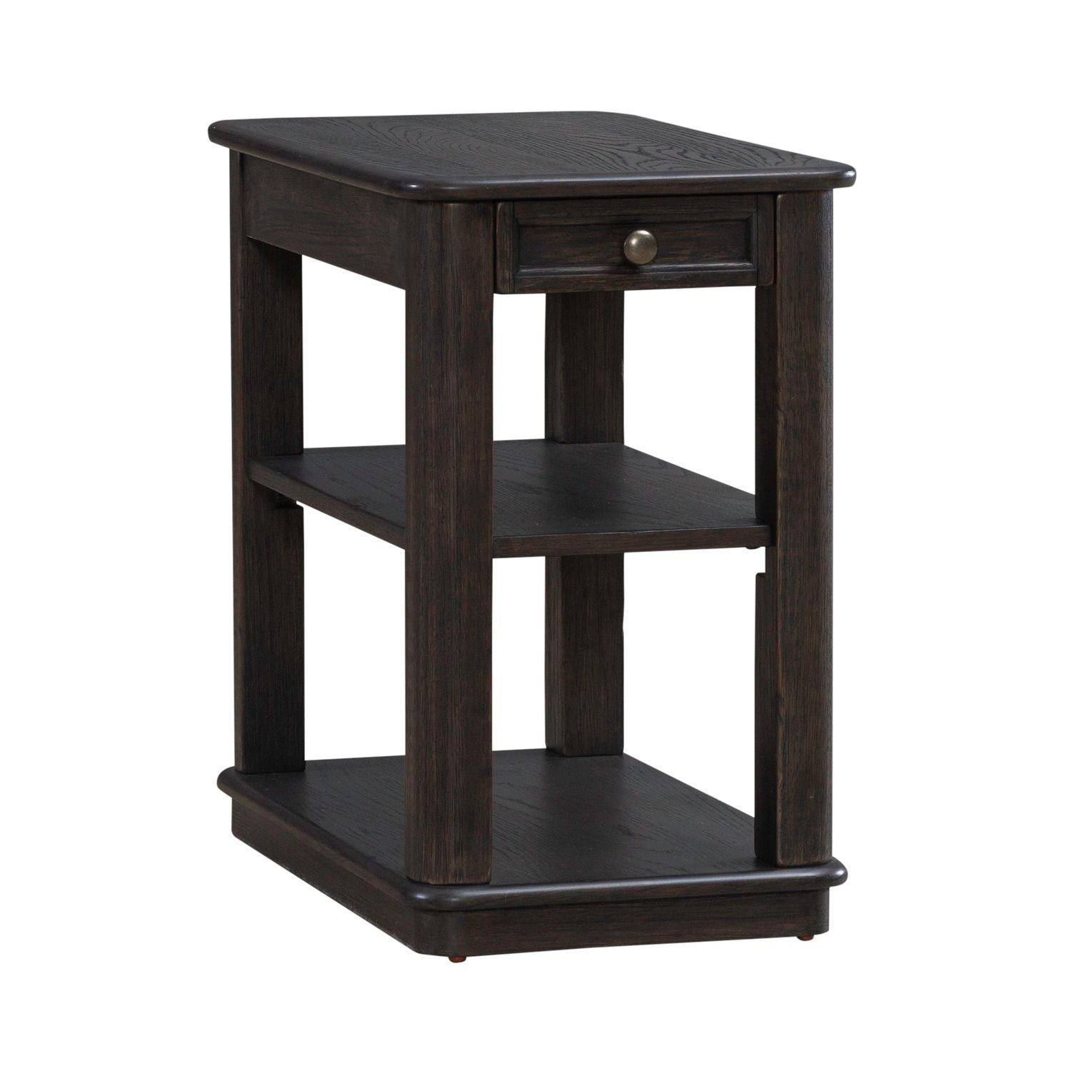 Wallace - Chair Side Table - Brown - Hornell Furniture Outlet