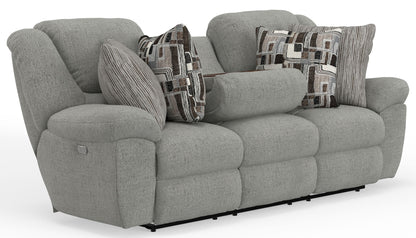 Trifecta - Sofa With 3 Recliners and Drop Down Table - Hornell Furniture Outlet