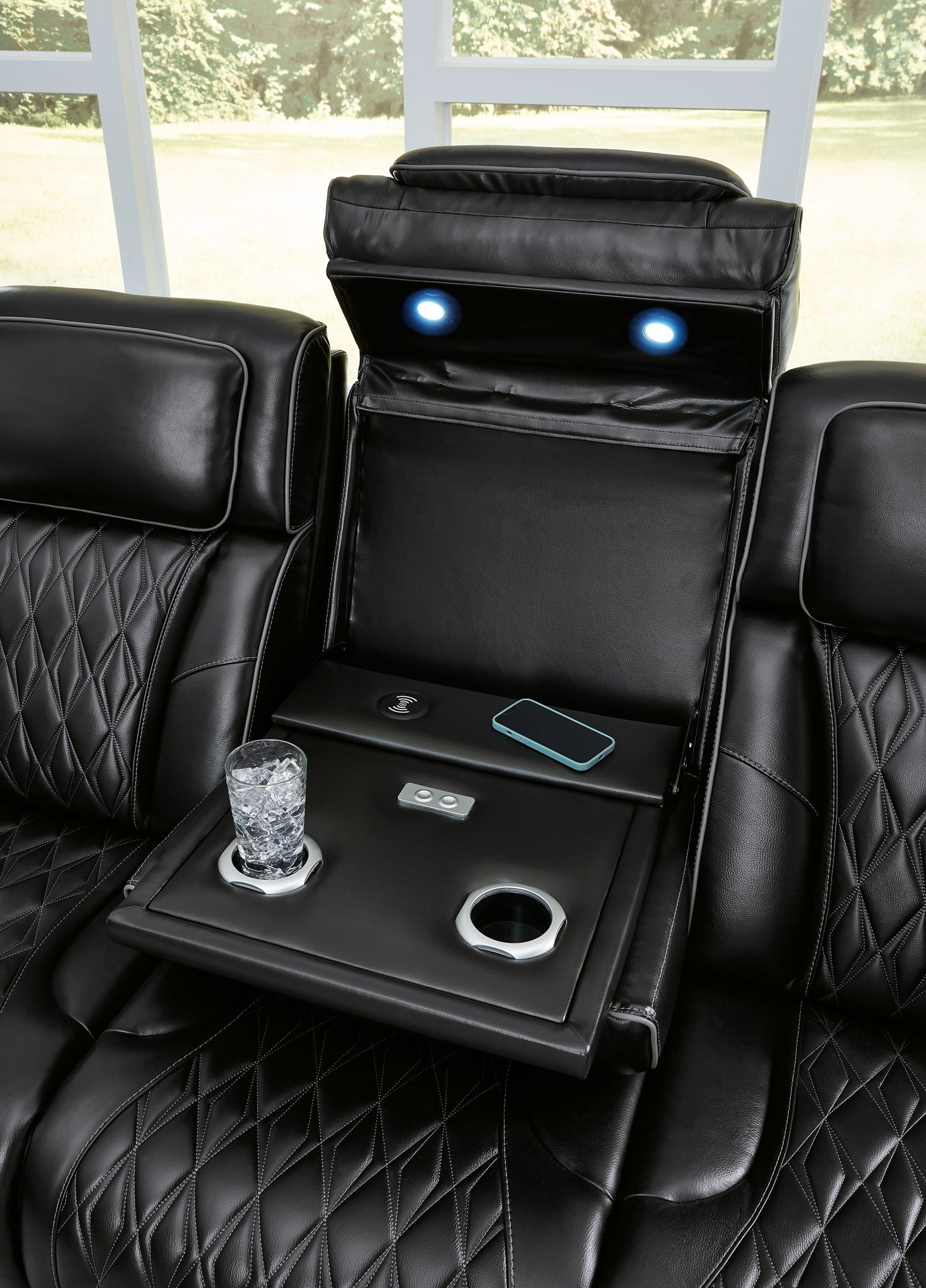 Boyington - Power Reclining Sofa With Adj Headrest - Hornell Furniture Outlet