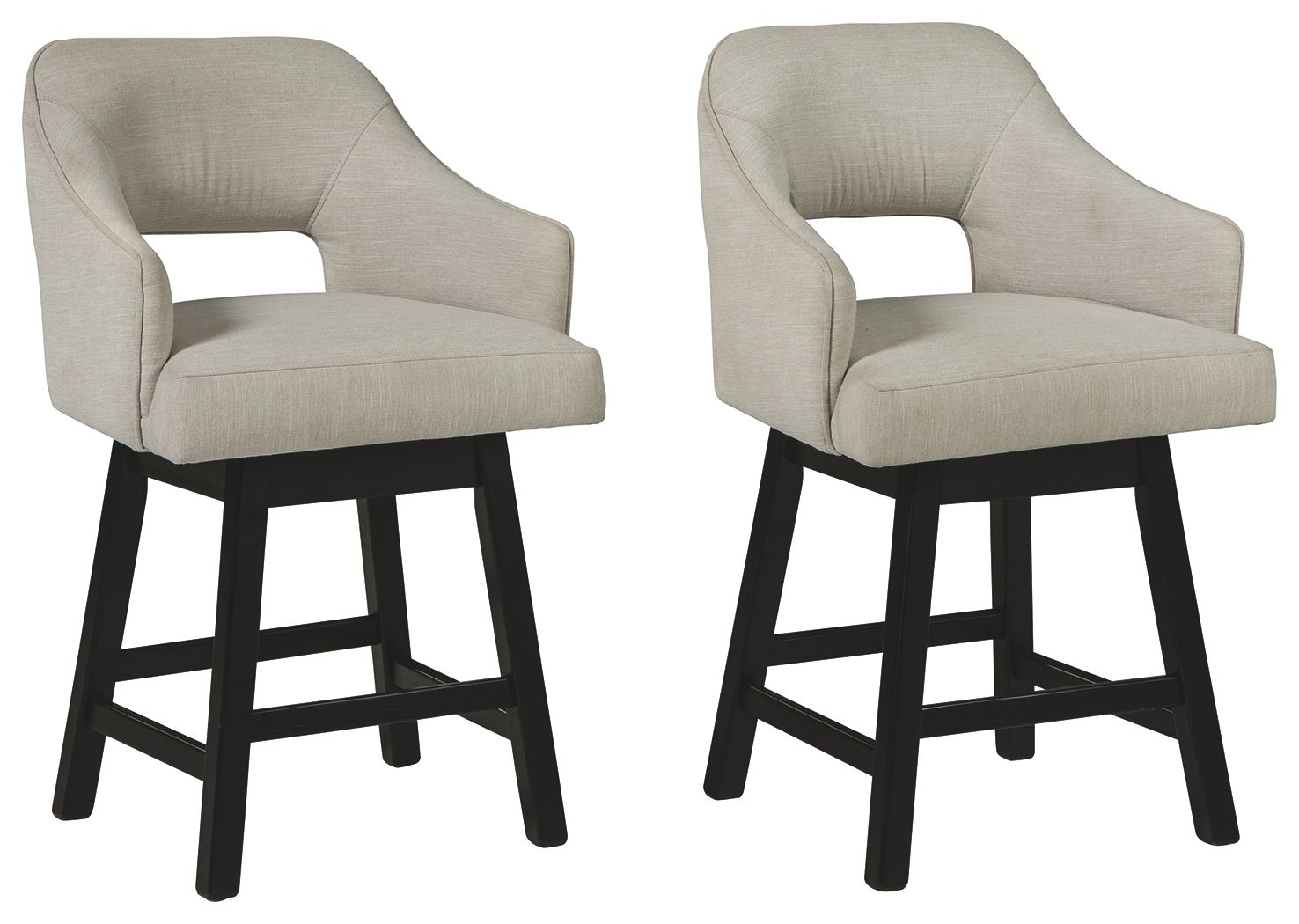 Tallenger - Upholstered Swivel Barstool (Set of 2) - Hornell Furniture Outlet