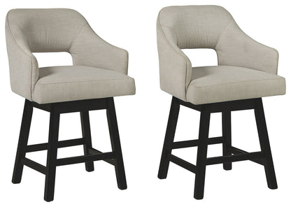 Tallenger - Upholstered Swivel Barstool (Set of 2) - Hornell Furniture Outlet