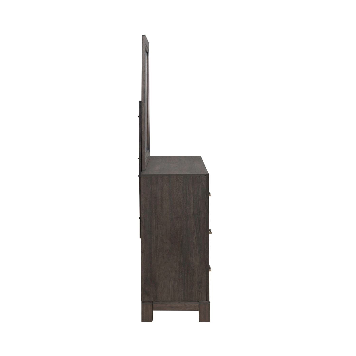 Modern Edge - Dresser & Mirror - Brown - Hornell Furniture Outlet