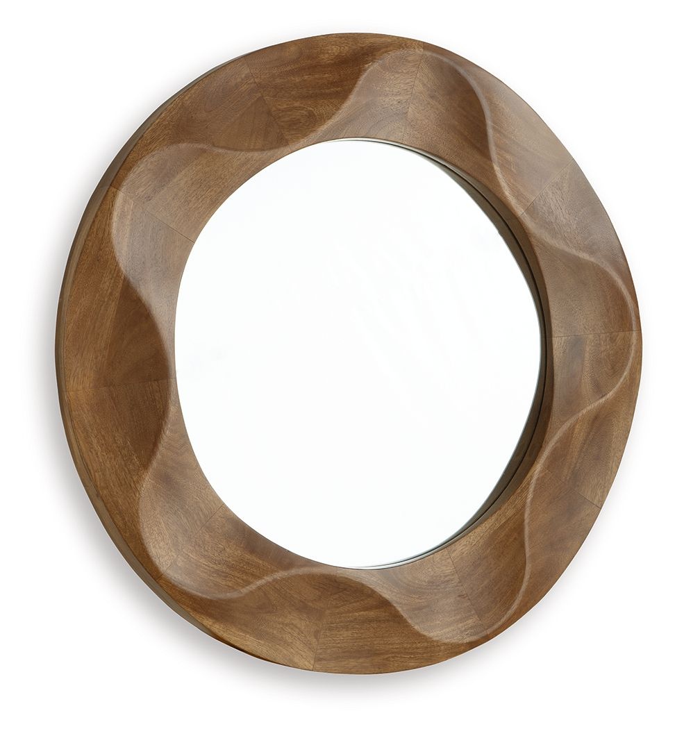 Aajon - Brown - Accent Mirror - Hornell Furniture Outlet