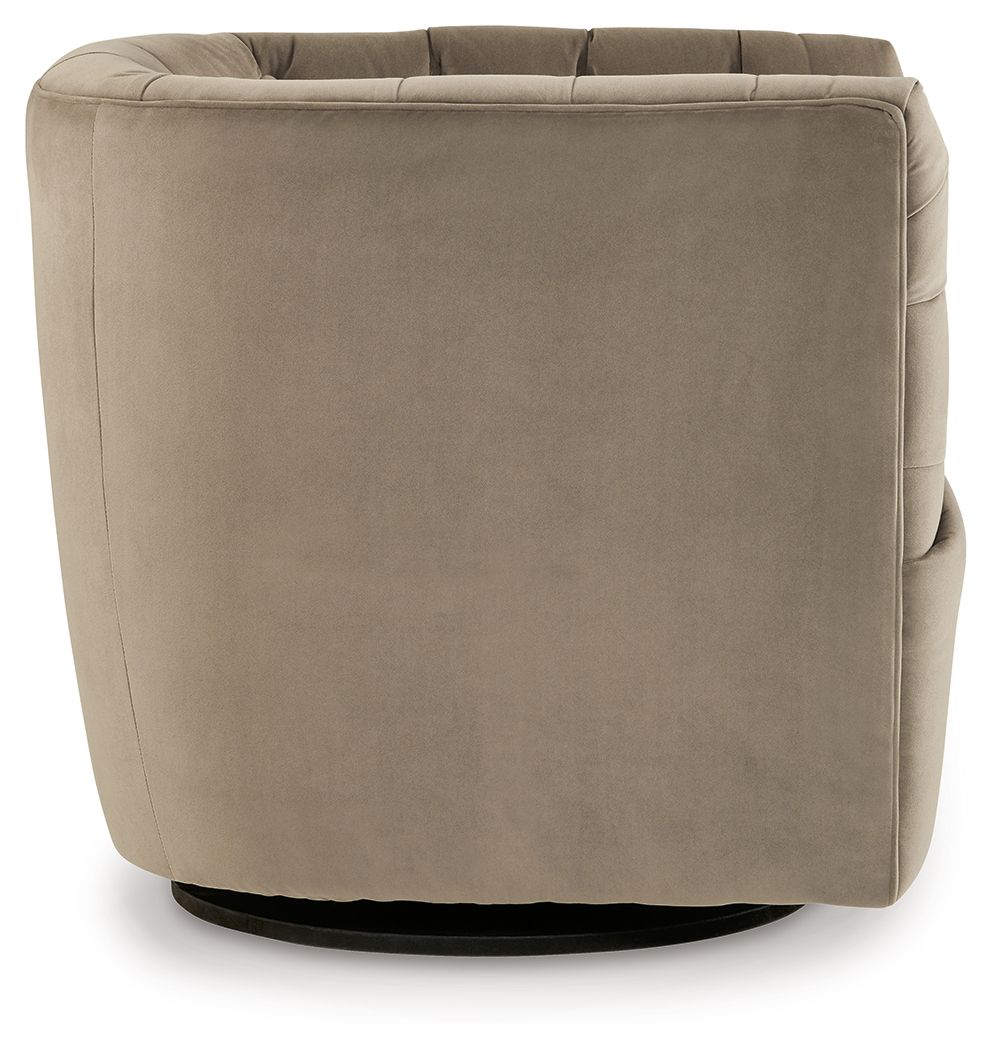 Hayesler - Cocoa - Swivel Accent Chair - Hornell Furniture Outlet