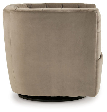Hayesler - Cocoa - Swivel Accent Chair - Hornell Furniture Outlet