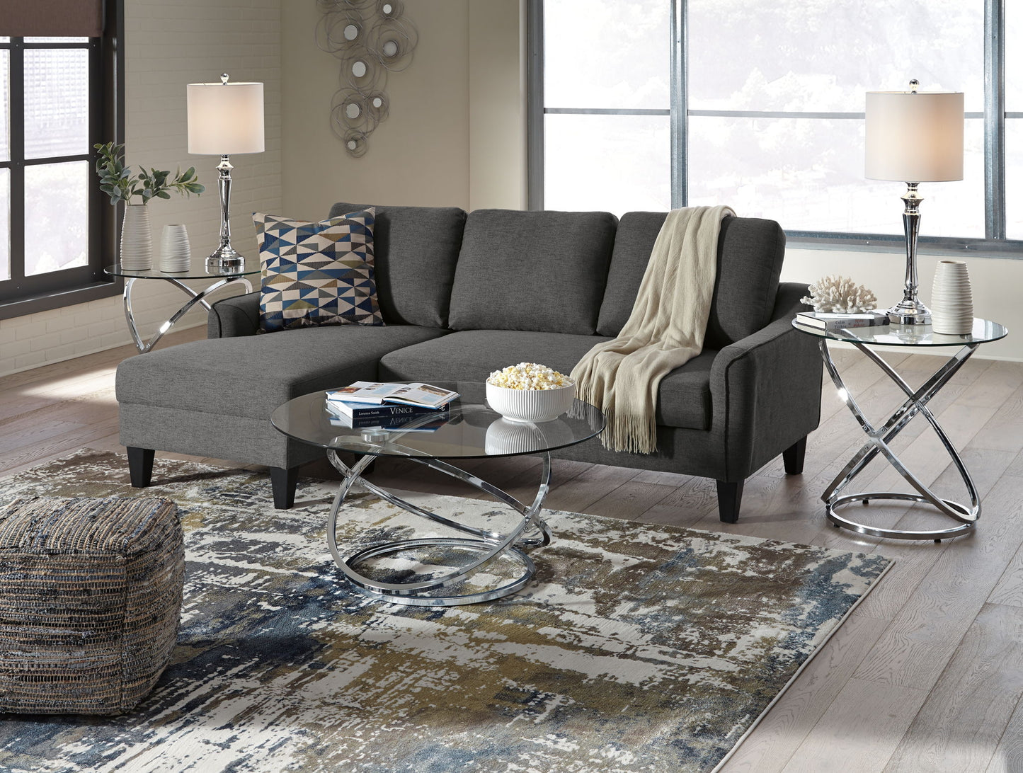 Hollynyx - Occasional Table Set (Set of 3) - Chrome Finish - Hornell Furniture Outlet