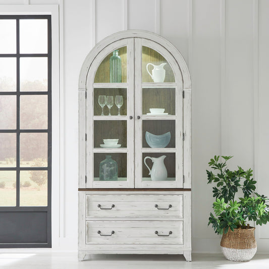 River Place - Curio Cabinet - White - Hornell Furniture Outlet