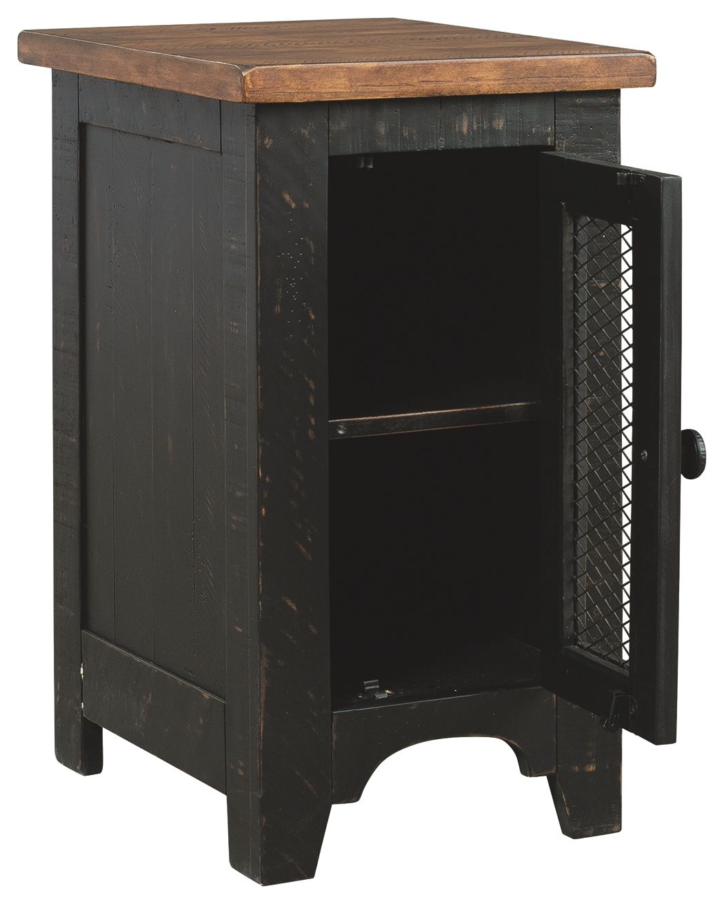 Valebeck - Black / Brown - Chair Side End Table - Hornell Furniture Outlet