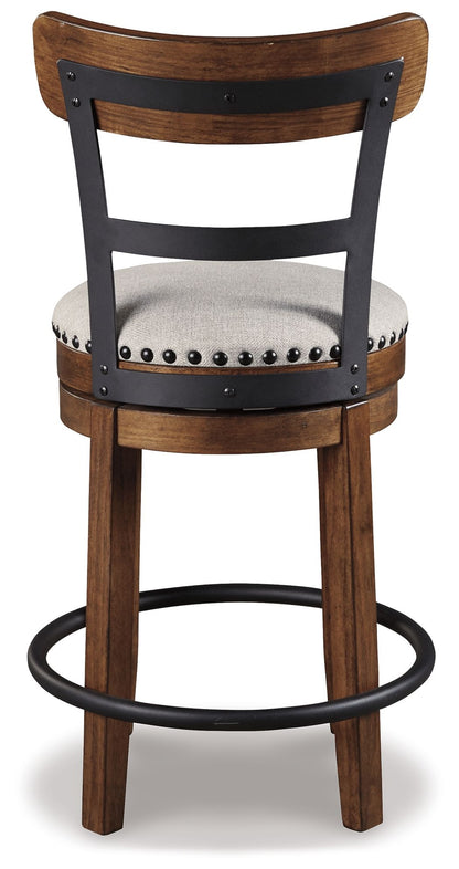Valebeck - Full Back Swivel Stool - Hornell Furniture Outlet