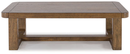 Cabalynn - Light Brown - Rectangular Cocktail Table - Hornell Furniture Outlet