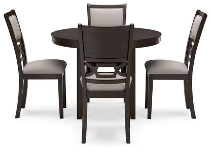 Langwest - Brown - Dining Room Table Set (Set of 5) - Hornell Furniture Outlet