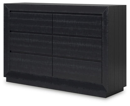 Londer - Black - Dresser - Hornell Furniture Outlet